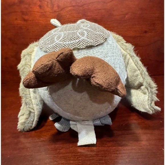 St. Nicholas Square Decorative Stuffed Owl 'Winter Cabin' 8.5" - Picture 4 of 6